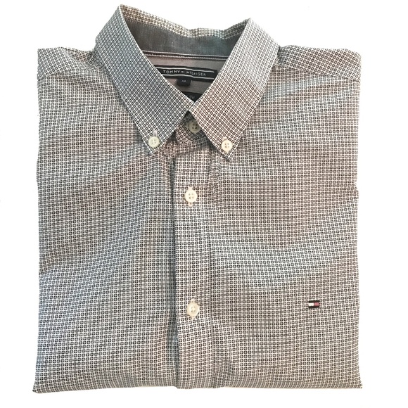 TOMMY HILFIGER 100% COTTON SHIRT SIZE XL - Picture 1 of 8